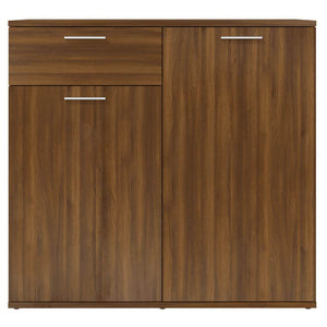 vidaXL Buffet marron aspect chêne 80x36x75 cm Bois d'ingénierie