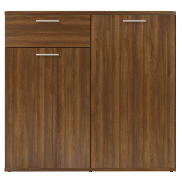 vidaXL Buffet marron aspect chêne 80x36x75 cm Bois d'ingénierie