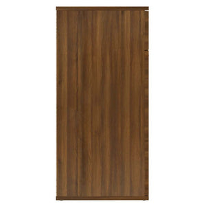 vidaXL Buffet marron aspect chêne 80x36x75 cm Bois d'ingénierie