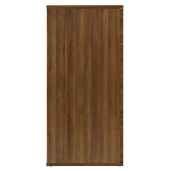 vidaXL Buffet marron aspect chêne 80x36x75 cm Bois d'ingénierie