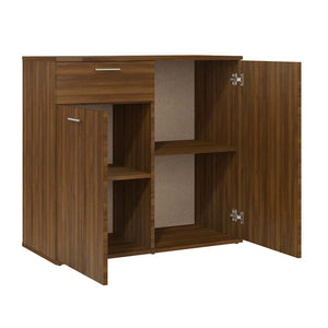 vidaXL Buffet marron aspect chêne 80x36x75 cm Bois d'ingénierie