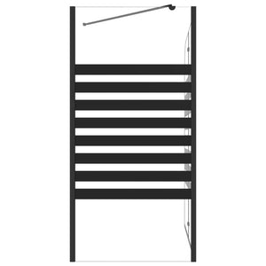 Duschabtrennung 120x68x130 cm Hartglas Gestreift