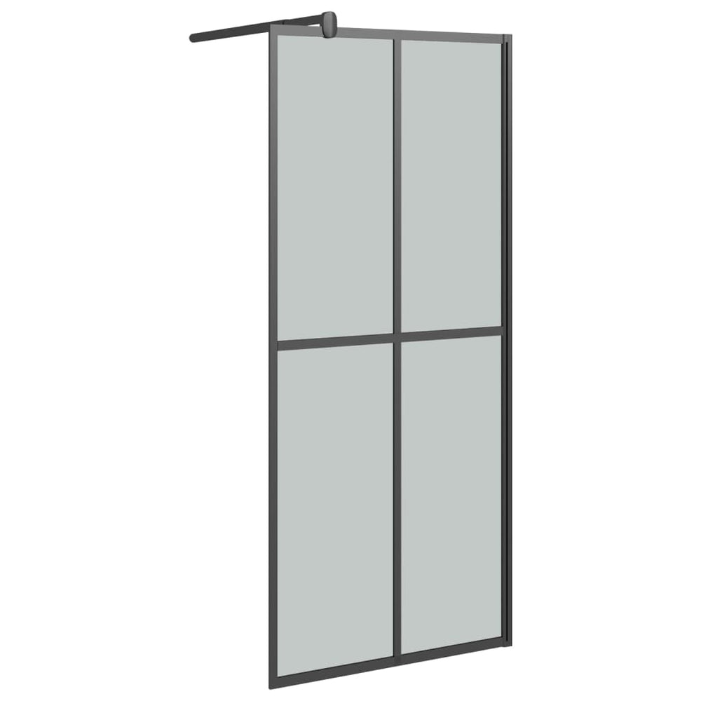 vidaXL paroi de douche à l'italienne 80x195 cm verre de sécurité foncé