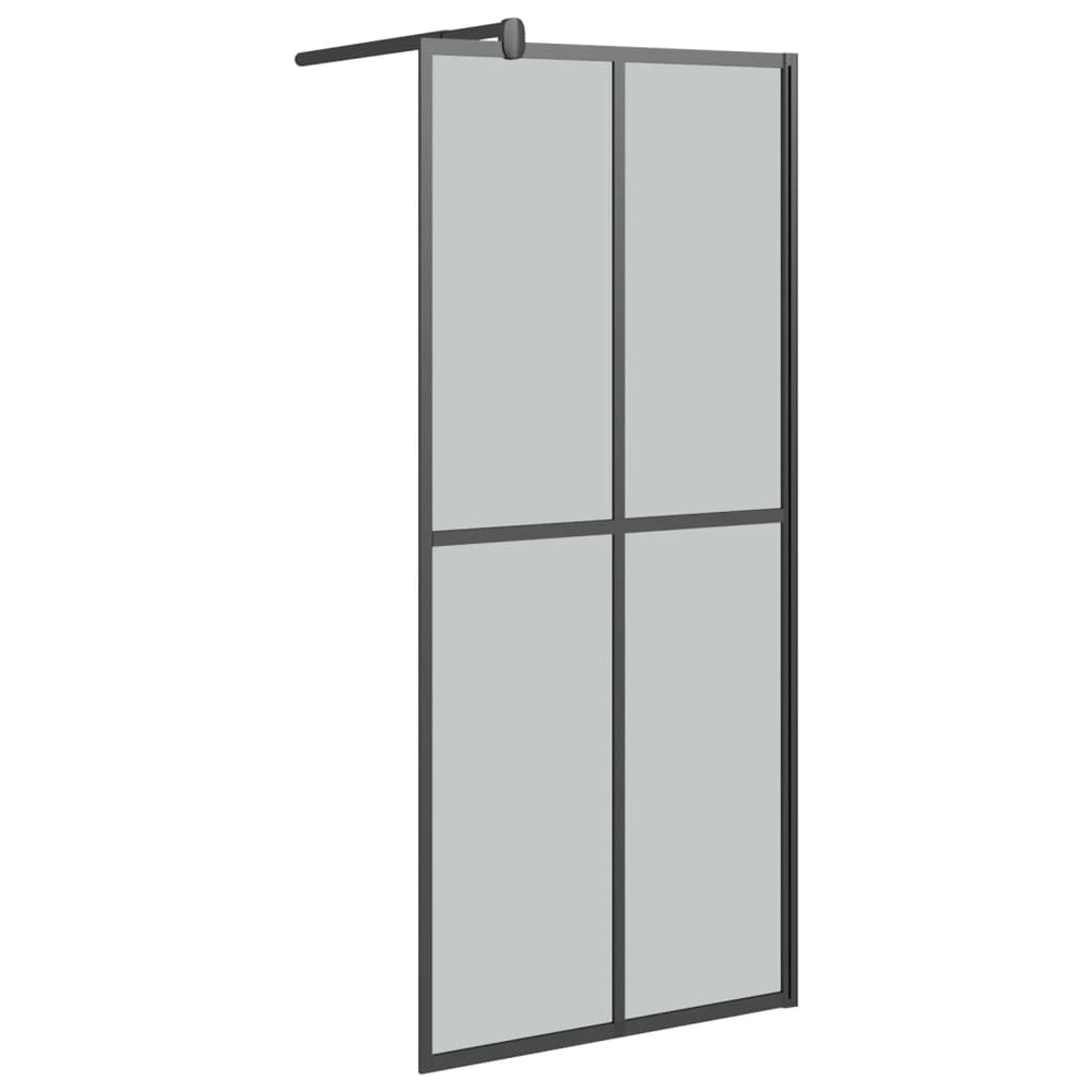 vidaXL Paroi de douche fixe 90x195 cm Verre de sécurité teinté