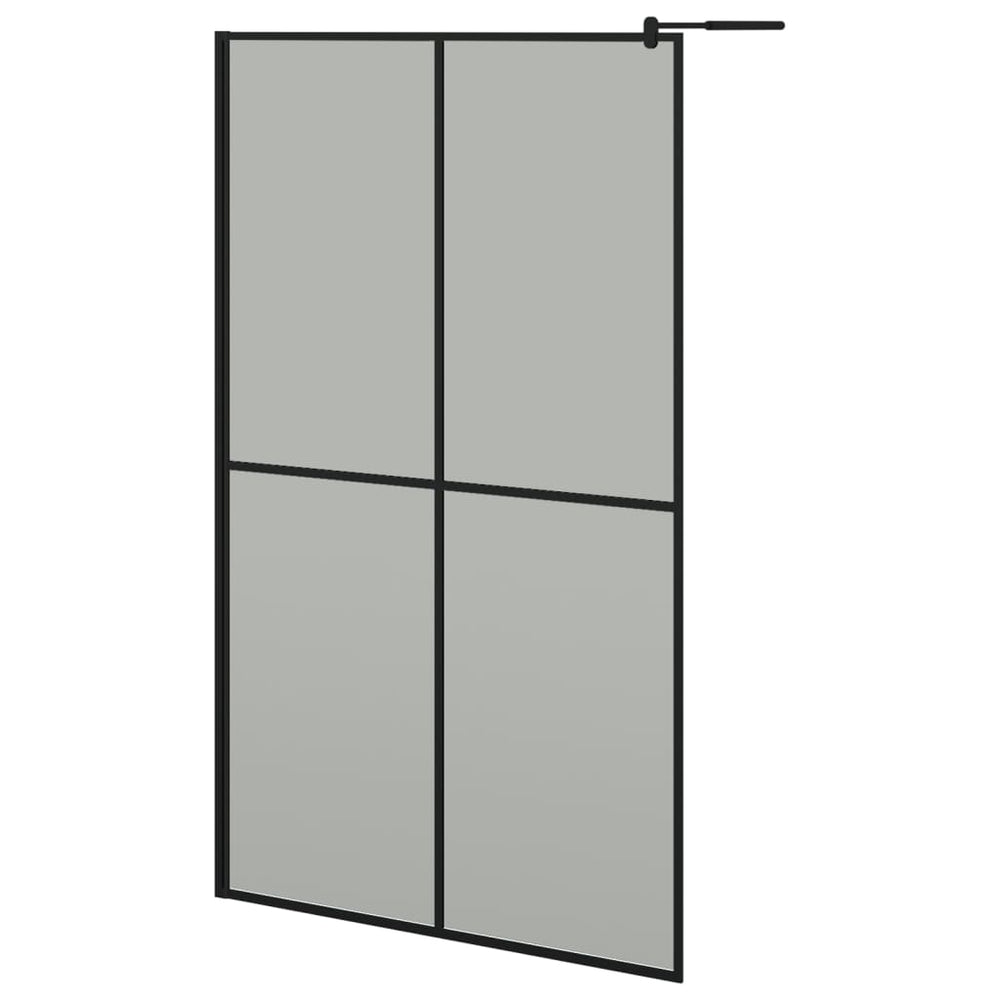 vidaXL Paroi de douche fixe 118x190 cm Verre de sécurité fumé