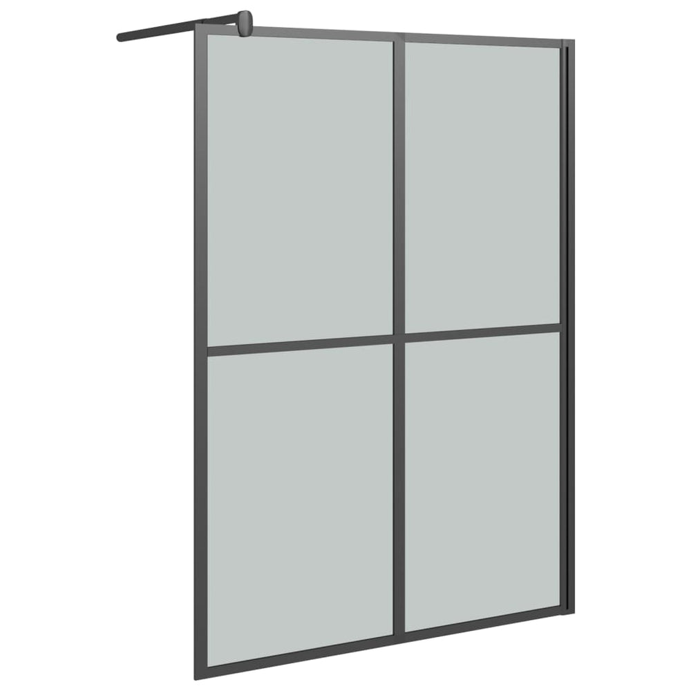vidaXL Paroi de douche fixe pour douche à l'italienne 140x195 cm Verre de sécurité foncé