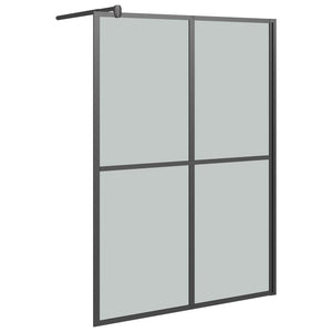 Duschwand für Walk-in Dusche 140x195 cm Dunkles Sicherheitsglas