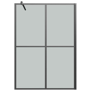 Duschwand für Walk-in Dusche 140x195 cm Dunkles Sicherheitsglas
