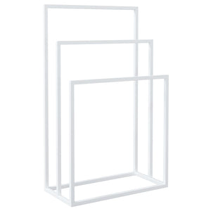 vidaXL Porte-serviettes Blanc 48x24x79 cm Fer
