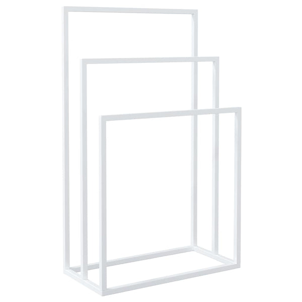 vidaXL Porte-serviettes Blanc 48x24x79 cm Fer