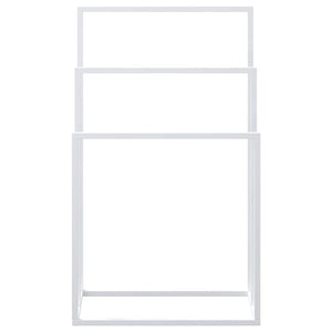 vidaXL Porte-serviettes Blanc 48x24x79 cm Fer