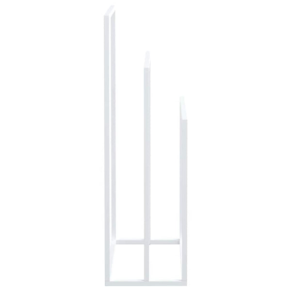 vidaXL Porte-serviettes Blanc 48x24x79 cm Fer