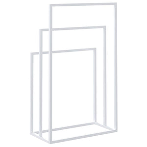 vidaXL Porte-serviettes Blanc 48x24x79 cm Fer