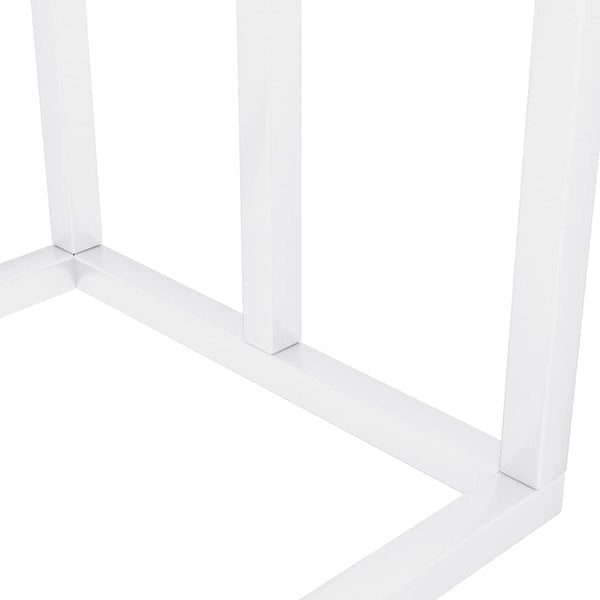 vidaXL Porte-serviettes Blanc 48x24x79 cm Fer