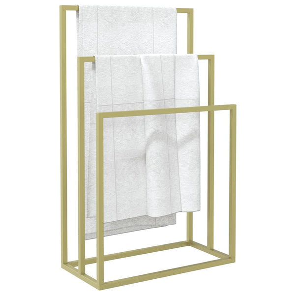 Goldener Handtuchständer aus Eisen