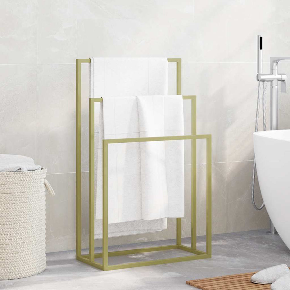 Goldener Handtuchständer aus Eisen