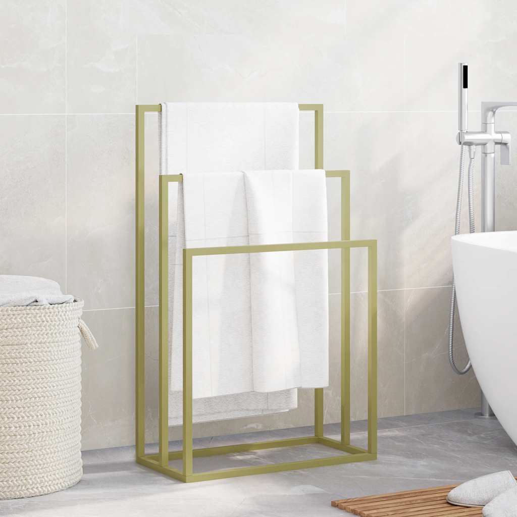 Goldener Handtuchständer aus Eisen