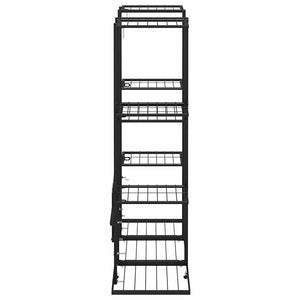 Schwarzer Blumenständer aus Eisen, 94,5 cm