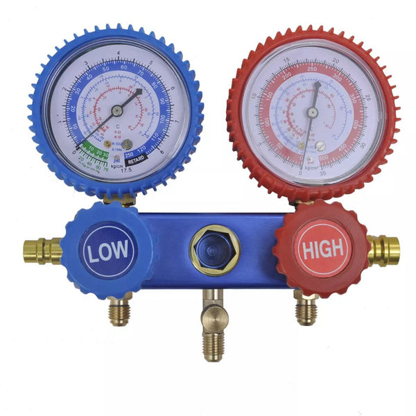 Vakuumpumpe 100 L/min 2-Wege-Verteiler-Manometer Klimaanlagen
