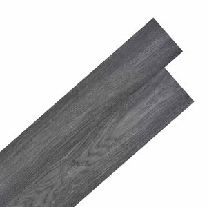 Schwarze & Weiße PVC Bodenplanken, 2,51 m²