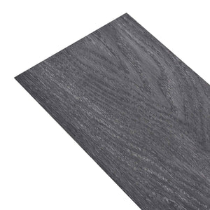 Schwarze & Weiße PVC Bodenplanken, 2,51 m²