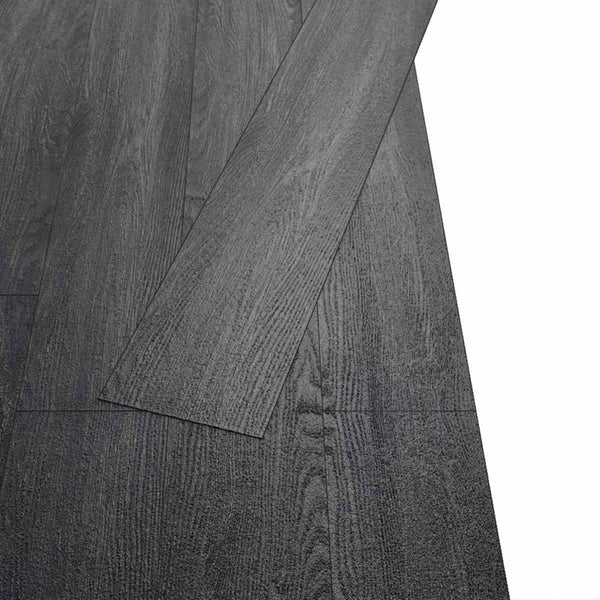 Schwarze & Weiße PVC Bodenplanken, 2,51 m²
