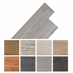 Dunkelgraue PVC-Bodenplanken, 18 Stk.