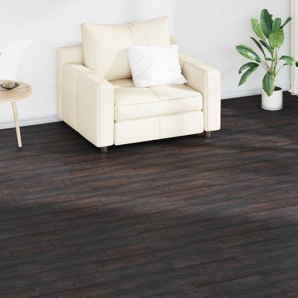 Dunkelbraune PVC Bodenplanken, 2,51 m²