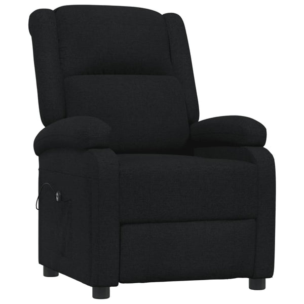 vidaXL Fauteuil relax électrique en tissu noir