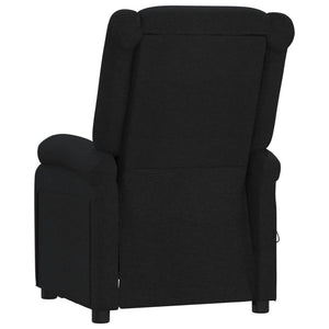 vidaXL Fauteuil relax électrique en tissu noir