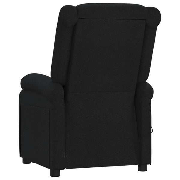 vidaXL Fauteuil relax électrique en tissu noir