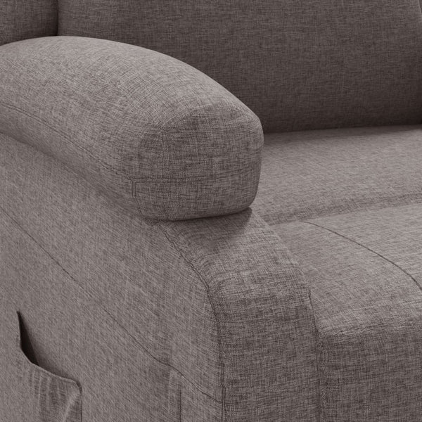 Relaxsessel Elektrisch Taupe Stoff