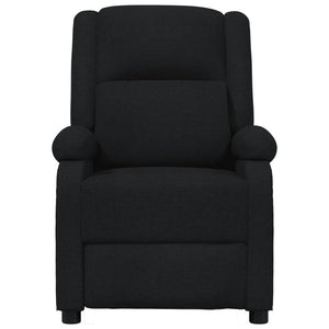 Massagesessel Elektrisch Schwarz Stoff