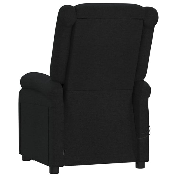 Massagesessel Elektrisch Schwarz Stoff