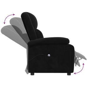 Relaxsessel Elektrisch Schwarz Samt