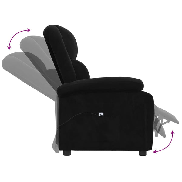 Relaxsessel Elektrisch Schwarz Samt