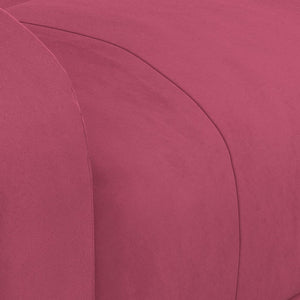 Massagesessel Elektrisch Weinrot Samt