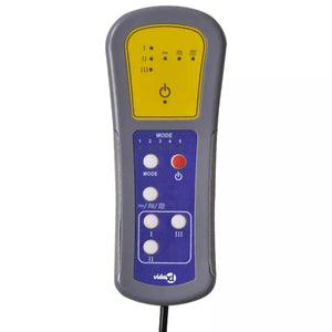 Massagesessel Elektrisch Weinrot Samt