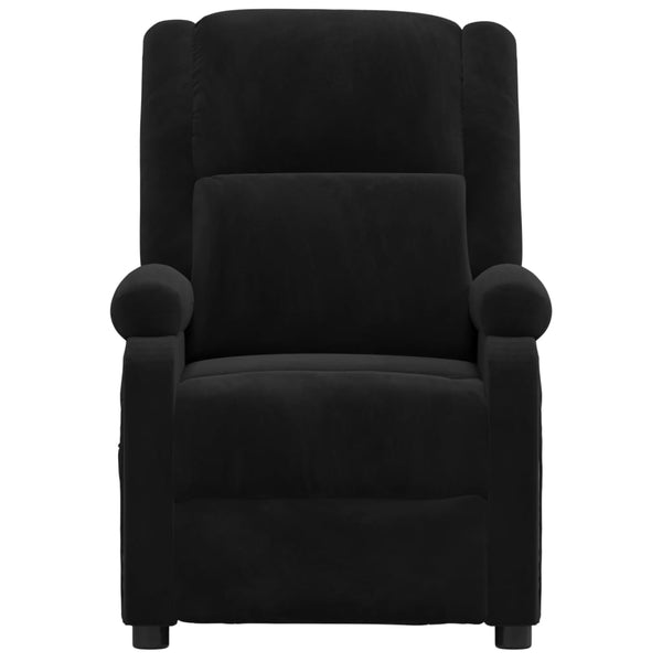 Massagesessel Elektrisch Schwarz Samt