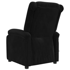 Massagesessel Elektrisch Schwarz Samt