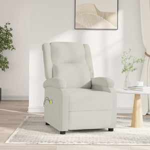 Massagesessel Elektrisch Creme Samt