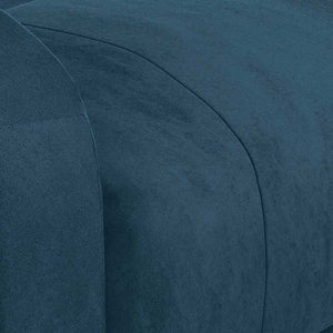 Elektrischer Massagesessel Blau Samt