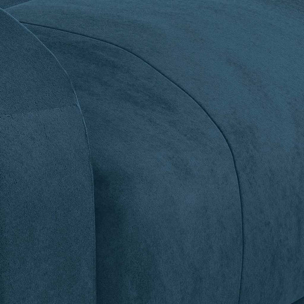Elektrischer Massagesessel Blau Samt