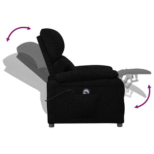 Relaxsessel Elektrisch Schwarz Stoff