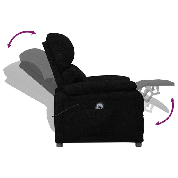 Relaxsessel Elektrisch Schwarz Stoff
