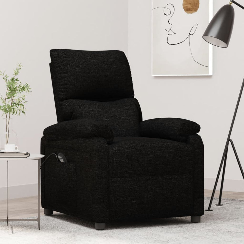 Relaxsessel Elektrisch Schwarz Stoff