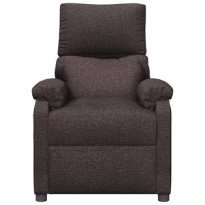 Relaxsessel Elektrisch Dunkelbraun Stoff