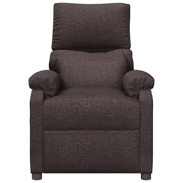 Relaxsessel Elektrisch Dunkelbraun Stoff