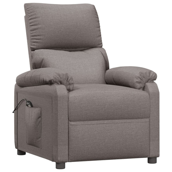 Relaxsessel Elektrisch Taupe Stoff