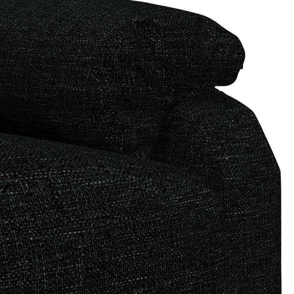 Massagesessel Elektrisch Schwarz Stoff